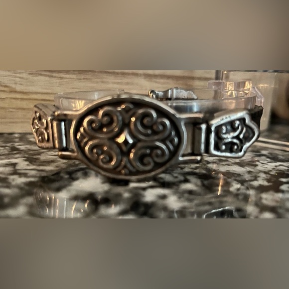 Brighton, black, leather and silver bracelet - Picture 7 of 8